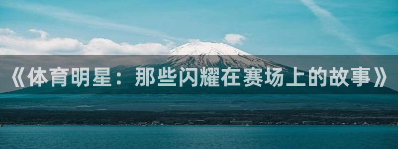 利记官方正版app代理：《体育明星：那些闪耀在赛场上的故事》